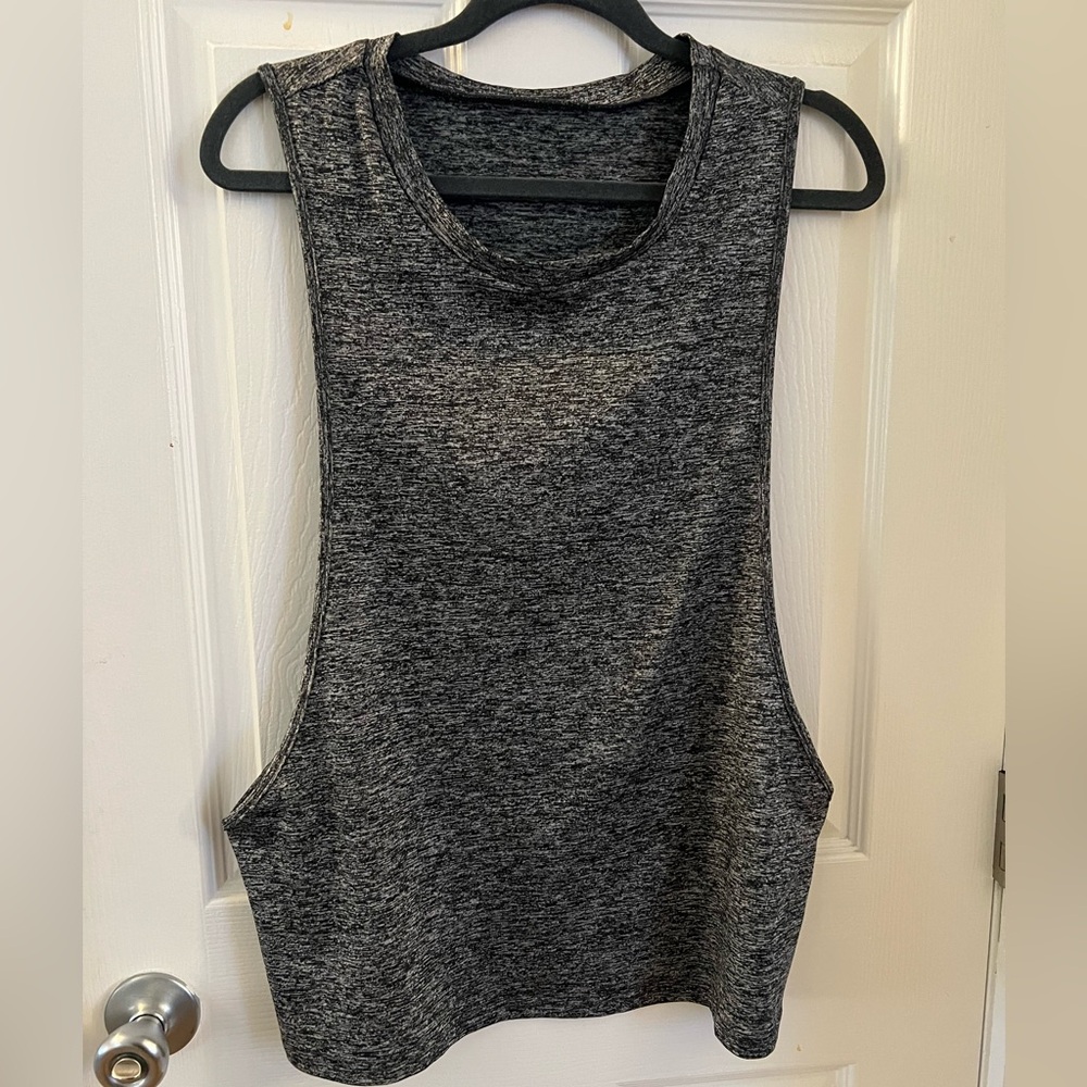 Sleeveless Gray Women's Muscle Tank